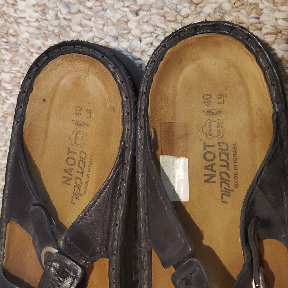 Noat black leather sandals. Size 40 - Picture 7 of 8